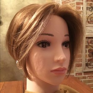 Lace front full mono top designer pixie bob wig